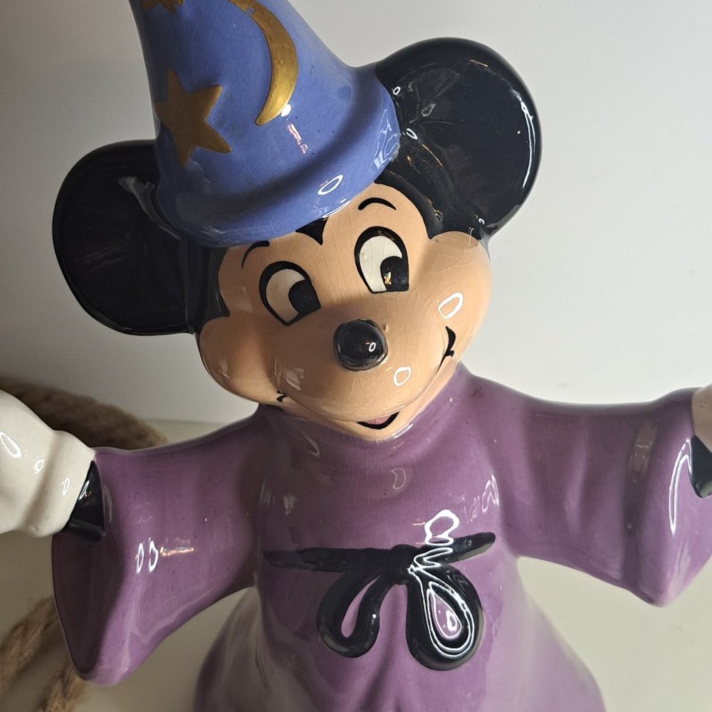 10" MICKEY MOUSE Sorcerers Apprentice Ceramic Figurine - Picture 11 of 13